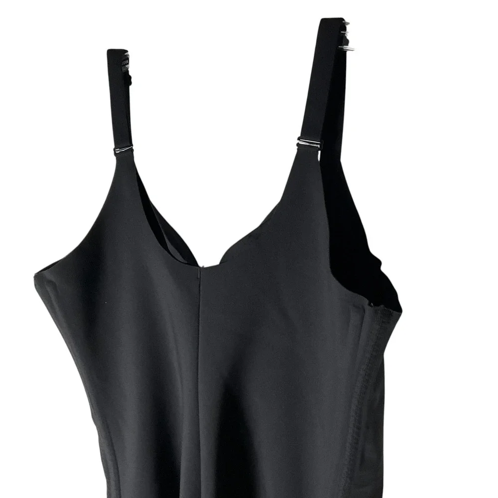 Honeylove Sleeveless Mid-Thigh Bodysuit Compression TPBS00010 Black Plus Size 3X